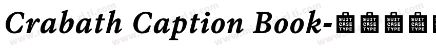 Crabath Caption Book字体转换